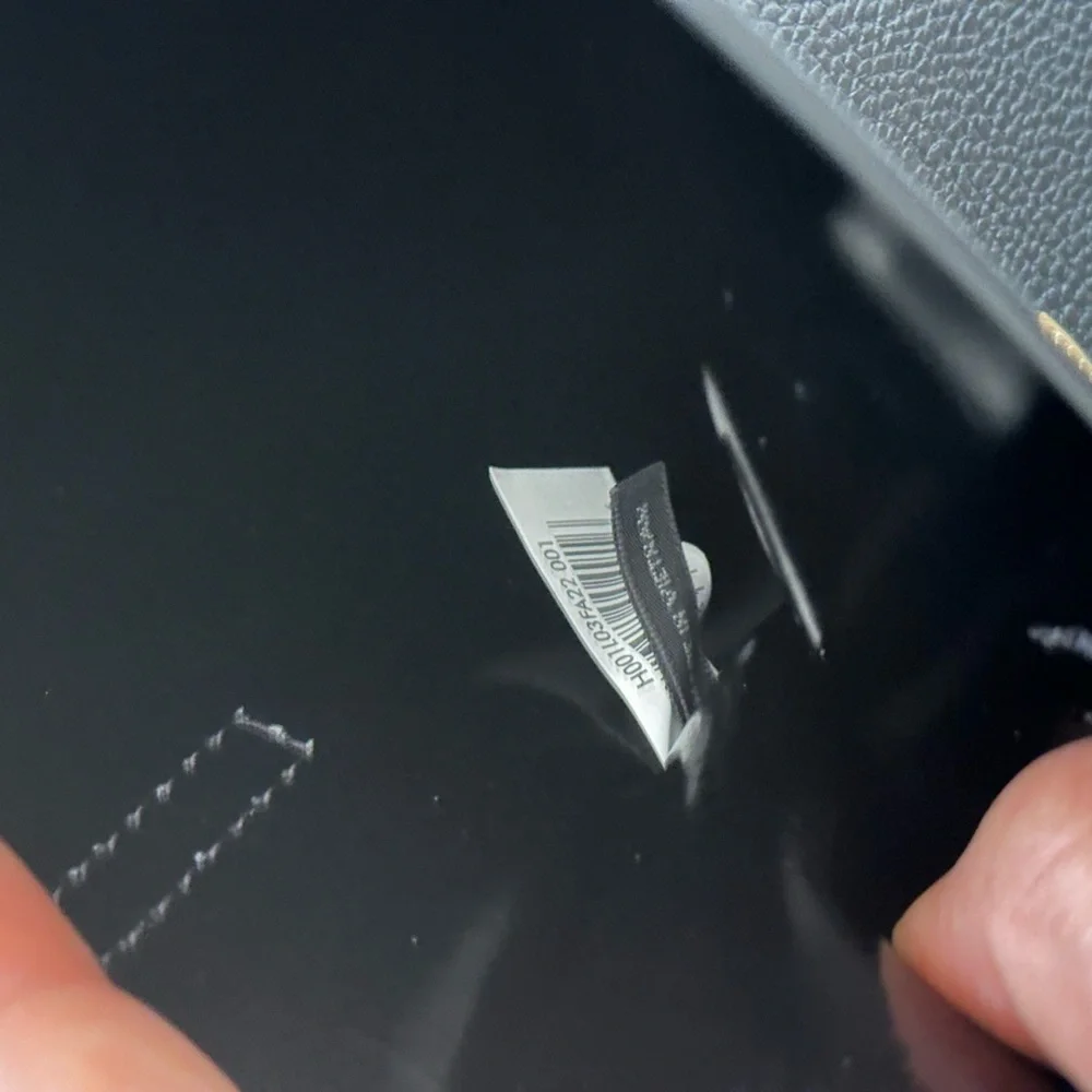 Marc Jacobs Micro Tote Leather HandBag/Crossbody With Detachable Strap-BLACK - Picture 9 of 10